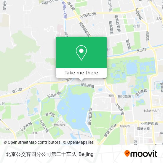 北京公交客四分公司第二十车队 map