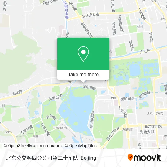 北京公交客四分公司第二十车队 map