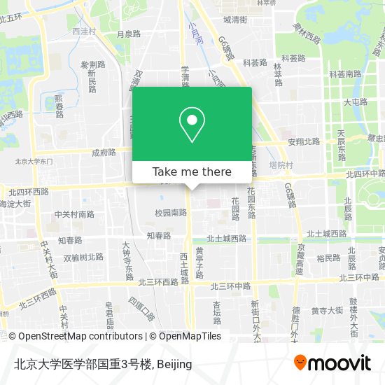 北京大学医学部国重3号楼 map
