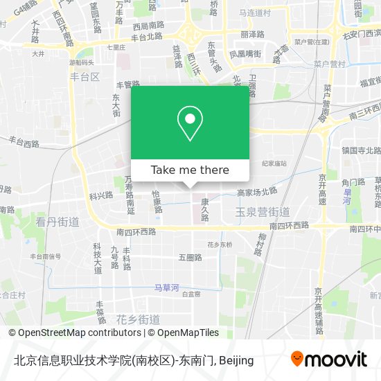 北京信息职业技术学院(南校区)-东南门 map