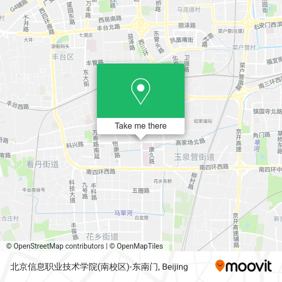 北京信息职业技术学院(南校区)-东南门 map