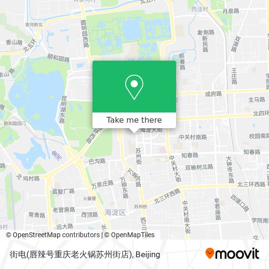街电(唇辣号重庆老火锅苏州街店) map