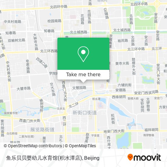 鱼乐贝贝婴幼儿水育馆(积水潭店) map