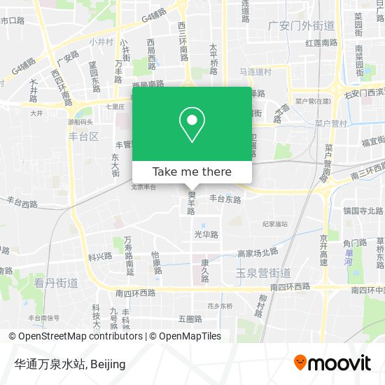 华通万泉水站 map