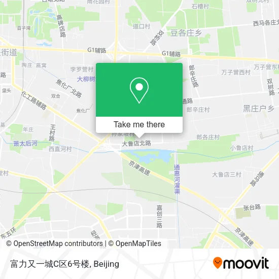 富力又一城C区6号楼 map