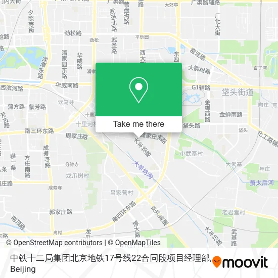 中铁十二局集团北京地铁17号线22合同段项目经理部 map