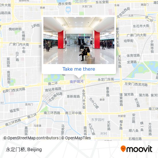 永定门桥 map