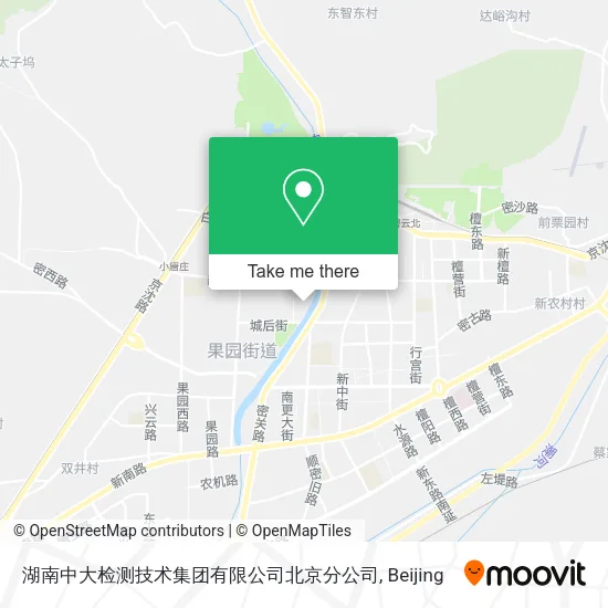 湖南中大检测技术集团有限公司北京分公司 map