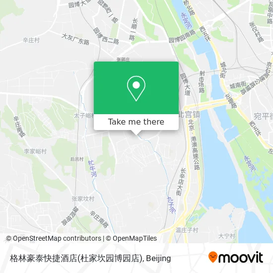 格林豪泰快捷酒店(杜家坎园博园店) map