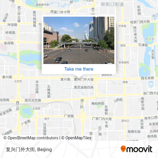 复兴门外大街 map