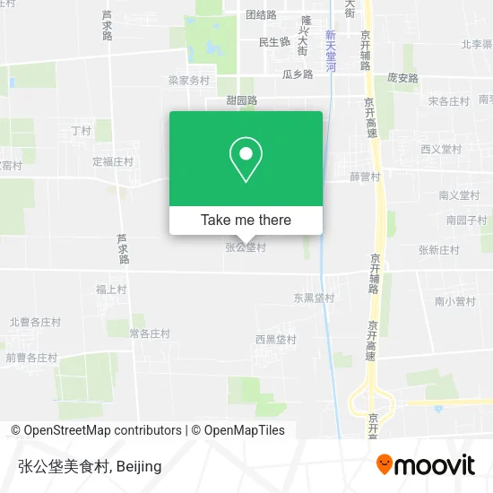 张公垡美食村 map
