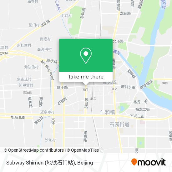 Subway Shimen (地铁石门站) map