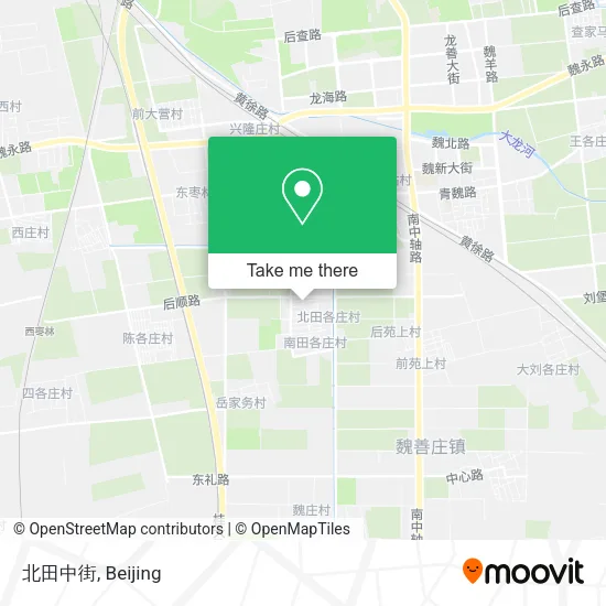 北田中街 map