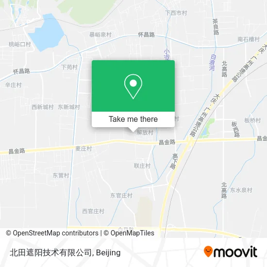 北田遮阳技术有限公司 map