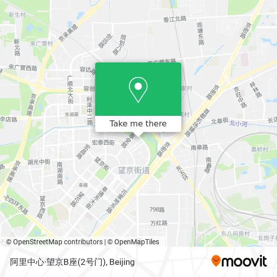 阿里中心·望京B座(2号门) map