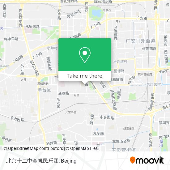 北京十二中金帆民乐团 map
