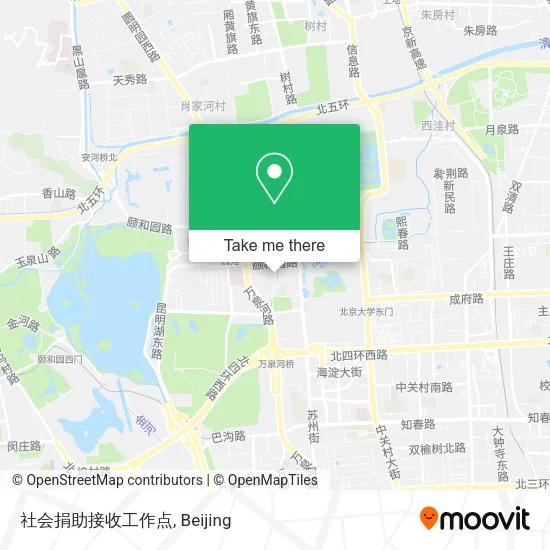 社会捐助接收工作点 map