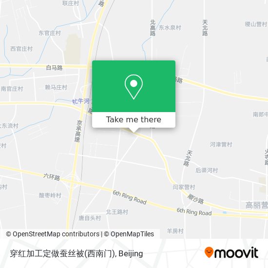 穿红加工定做蚕丝被(西南门) map