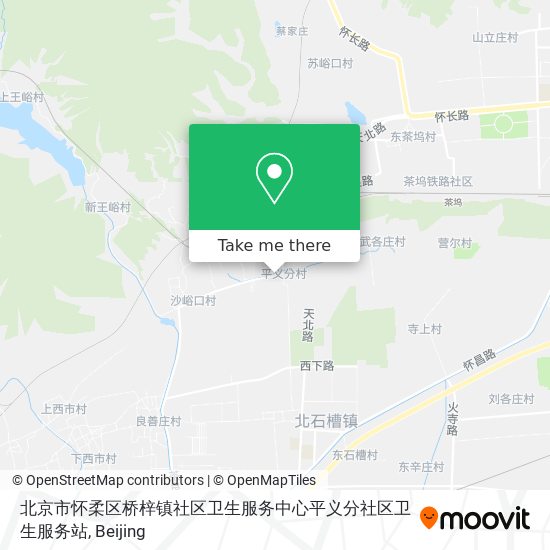 北京市怀柔区桥梓镇社区卫生服务中心平义分社区卫生服务站 map