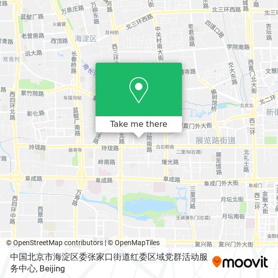 中国北京市海淀区委张家口街道红委区域党群活动服务中心 map