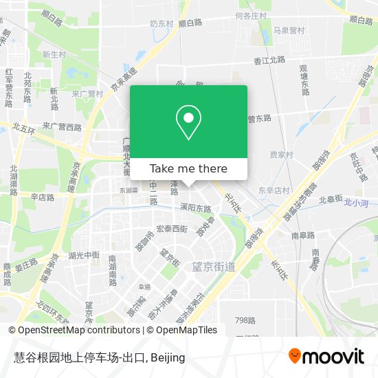 慧谷根园地上停车场-出口 map