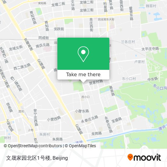 文晟家园北区1号楼 map