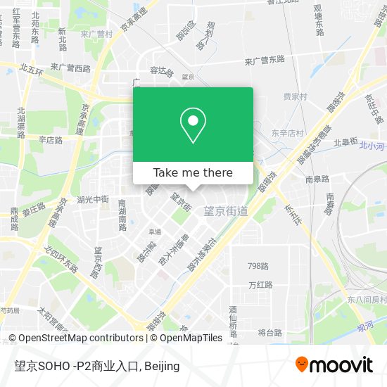 望京SOHO -P2商业入口 map