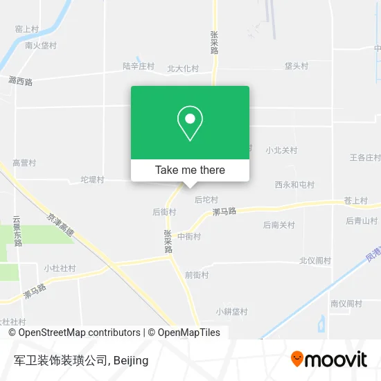 军卫装饰装璜公司 map