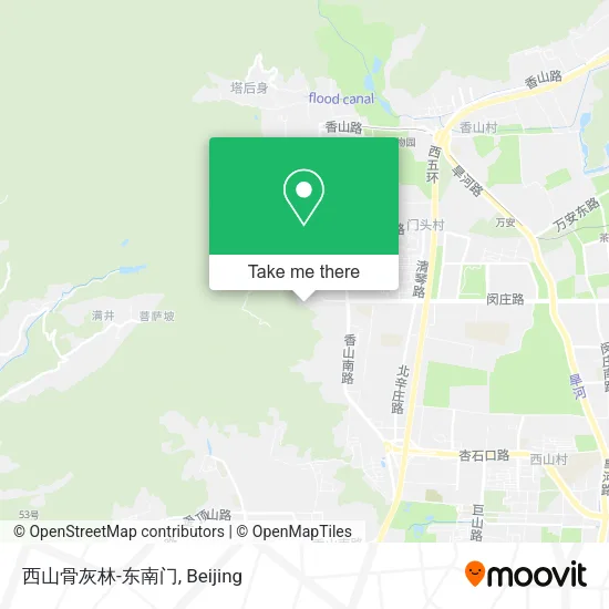 西山骨灰林-东南门 map