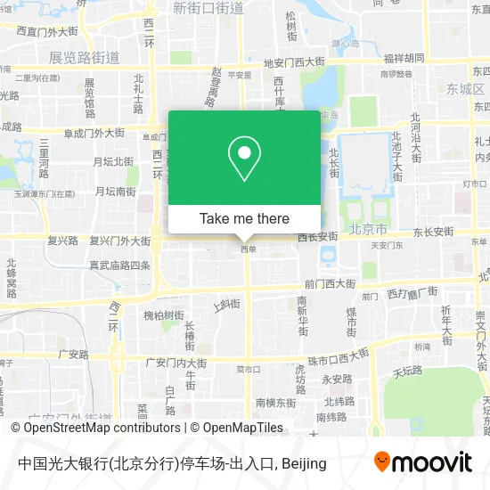 中国光大银行(北京分行)停车场-出入口 map