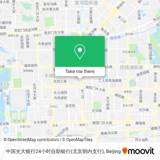 中国光大银行24小时自助银行(北京朝内支行) map