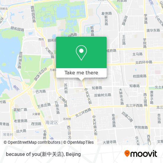 because of you(新中关店) map