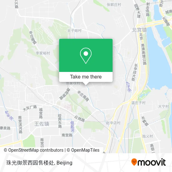 珠光御景西园售楼处 map