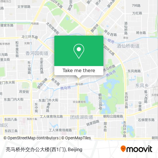 亮马桥外交办公大楼(西1门) map