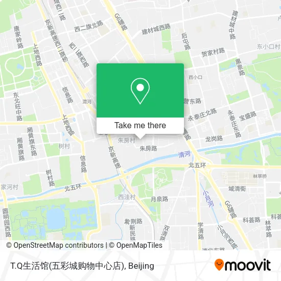 T.Q生活馆(五彩城购物中心店) map