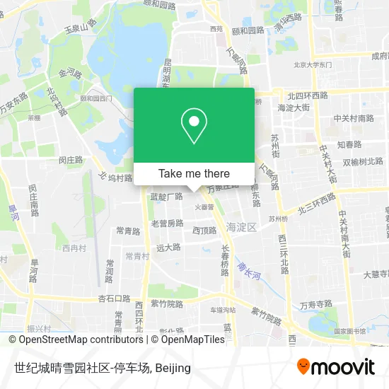 世纪城晴雪园社区-停车场 map