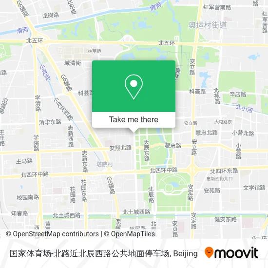 国家体育场-北路近北辰西路公共地面停车场 map