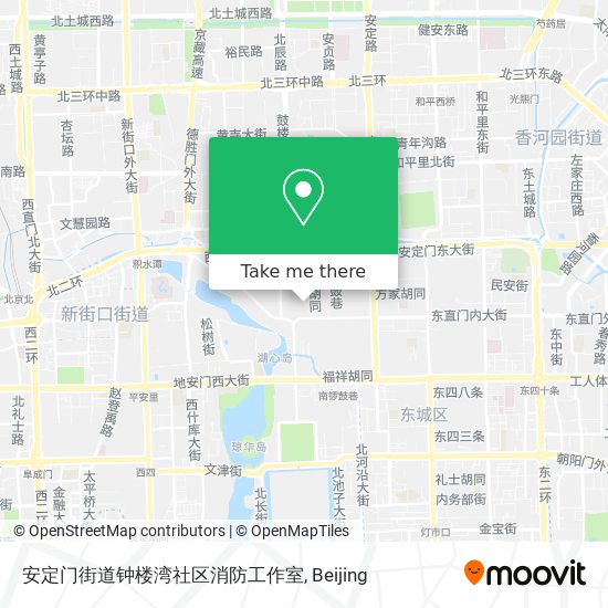 安定门街道钟楼湾社区消防工作室 map