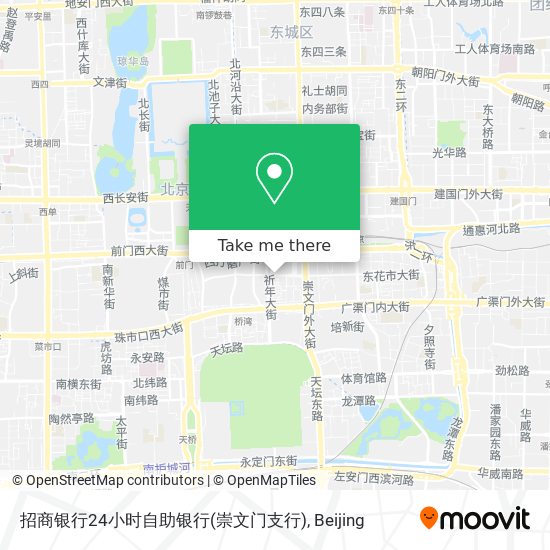 招商银行24小时自助银行(崇文门支行) map