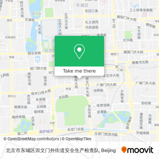 北京市东城区崇文门外街道安全生产检查队 map