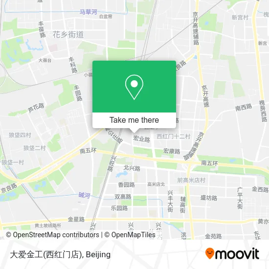 大爱金工(西红门店) map