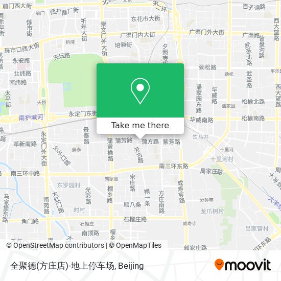 全聚德(方庄店)-地上停车场 map