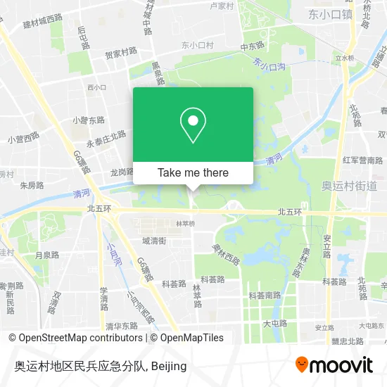 奥运村地区民兵应急分队 map