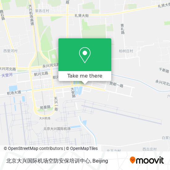北京大兴国际机场空防安保培训中心 map