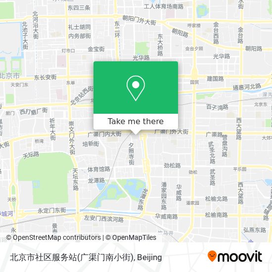 北京市社区服务站(广渠门南小街) map