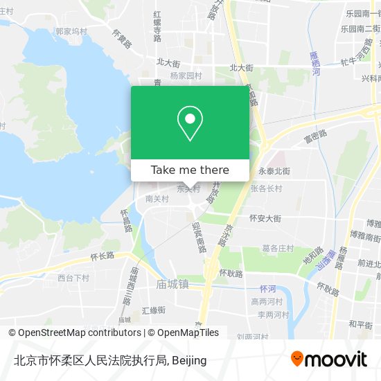北京市怀柔区人民法院执行局 map