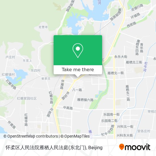 怀柔区人民法院雁栖人民法庭(东北门) map
