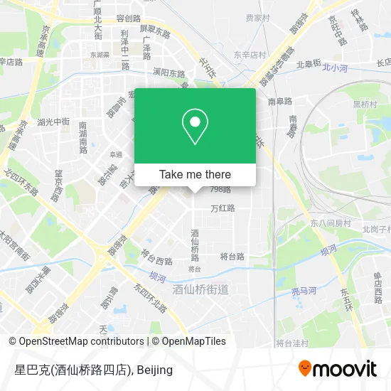 星巴克(酒仙桥路四店) map