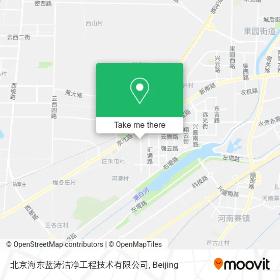 北京海东蓝涛洁净工程技术有限公司 map