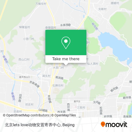 北京lets love动物安置寄养中心 map